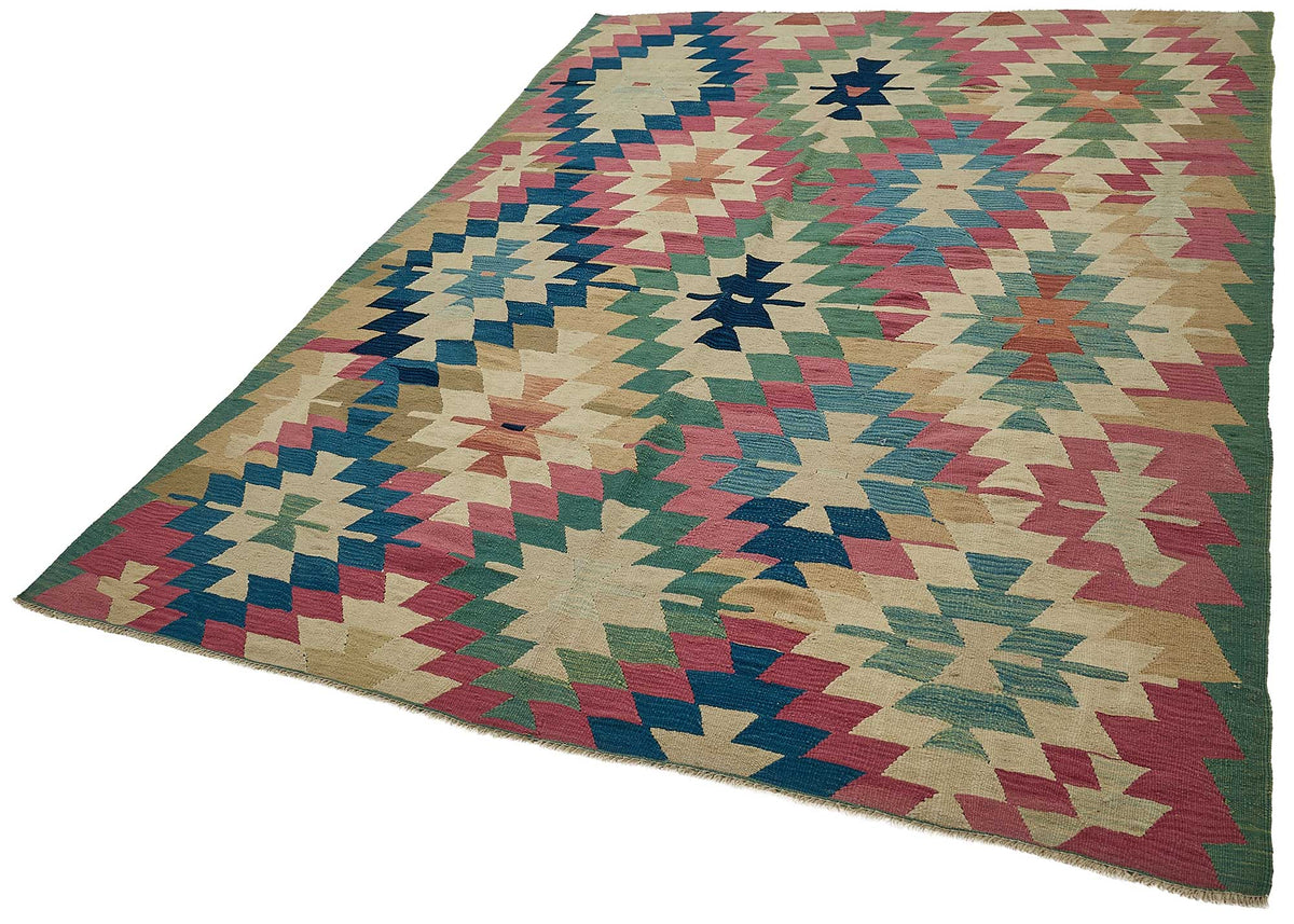 6x9 Handwoven Turkish Kilim Rug - 50695