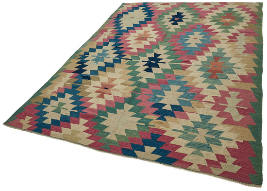 6x9 Handwoven Turkish Kilim Rug - 50695