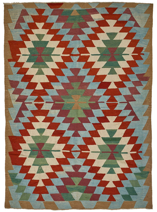 6x9 Handwoven Turkish Kilim Rug - 50696