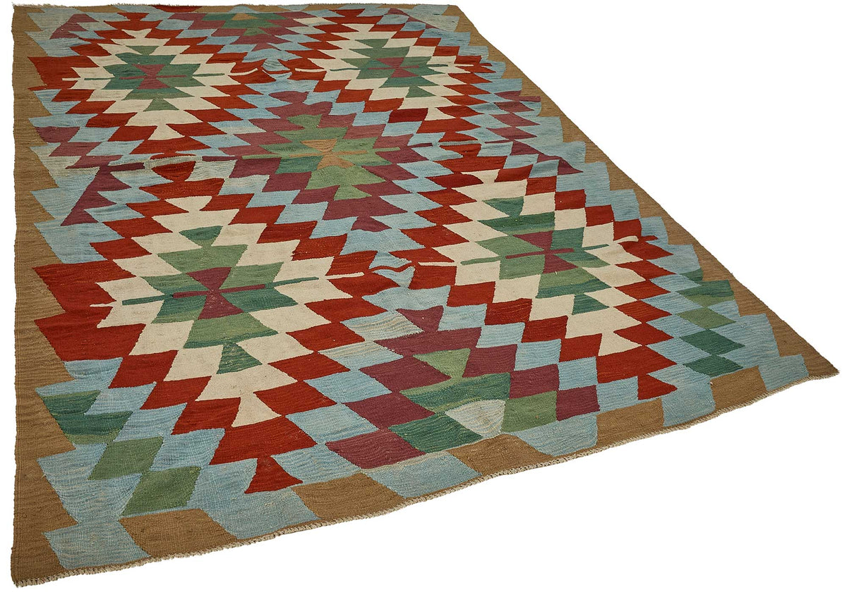 6x9 Handwoven Turkish Kilim Rug - 50696