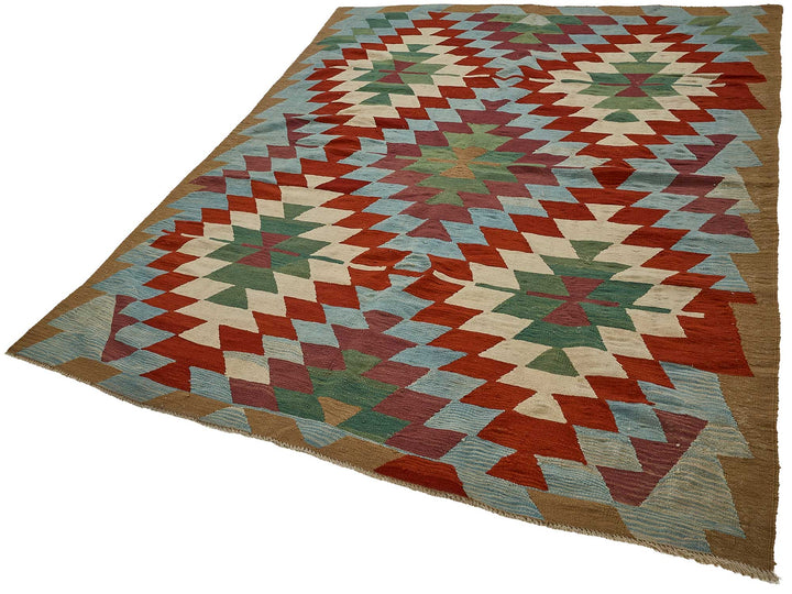 6x9 Handwoven Turkish Kilim Rug - 50696