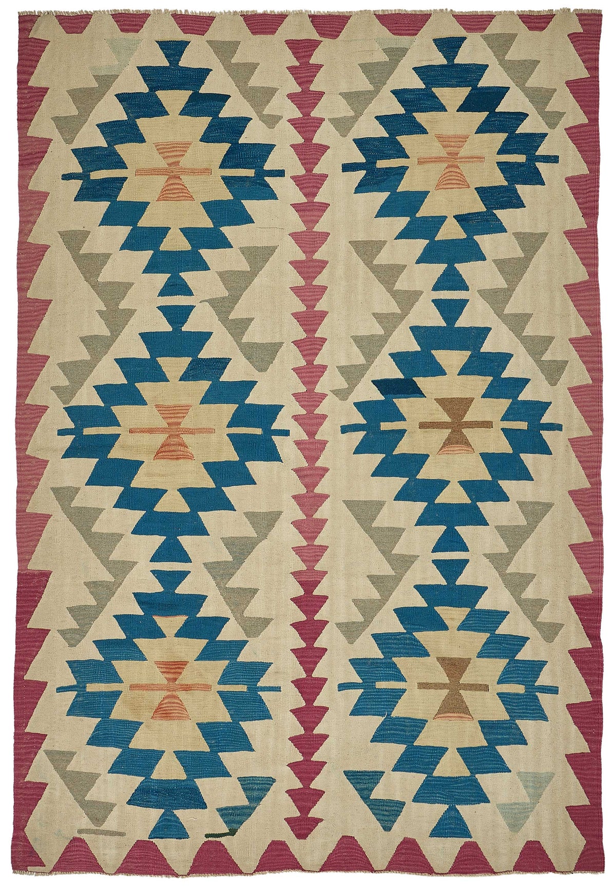 6x9 Handwoven Turkish Kilim Rug - 50697