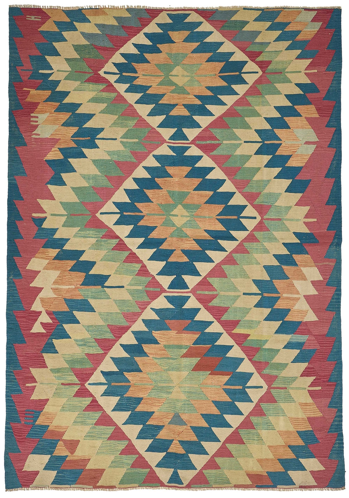6x9 Handwoven Turkish Kilim Rug - 50698