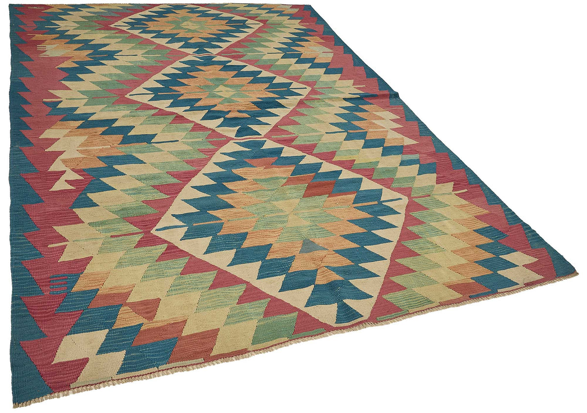 6x9 Handwoven Turkish Kilim Rug - 50698