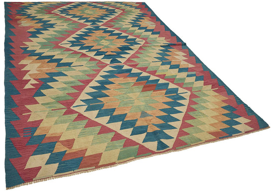 6x9 Handwoven Turkish Kilim Rug - 50698