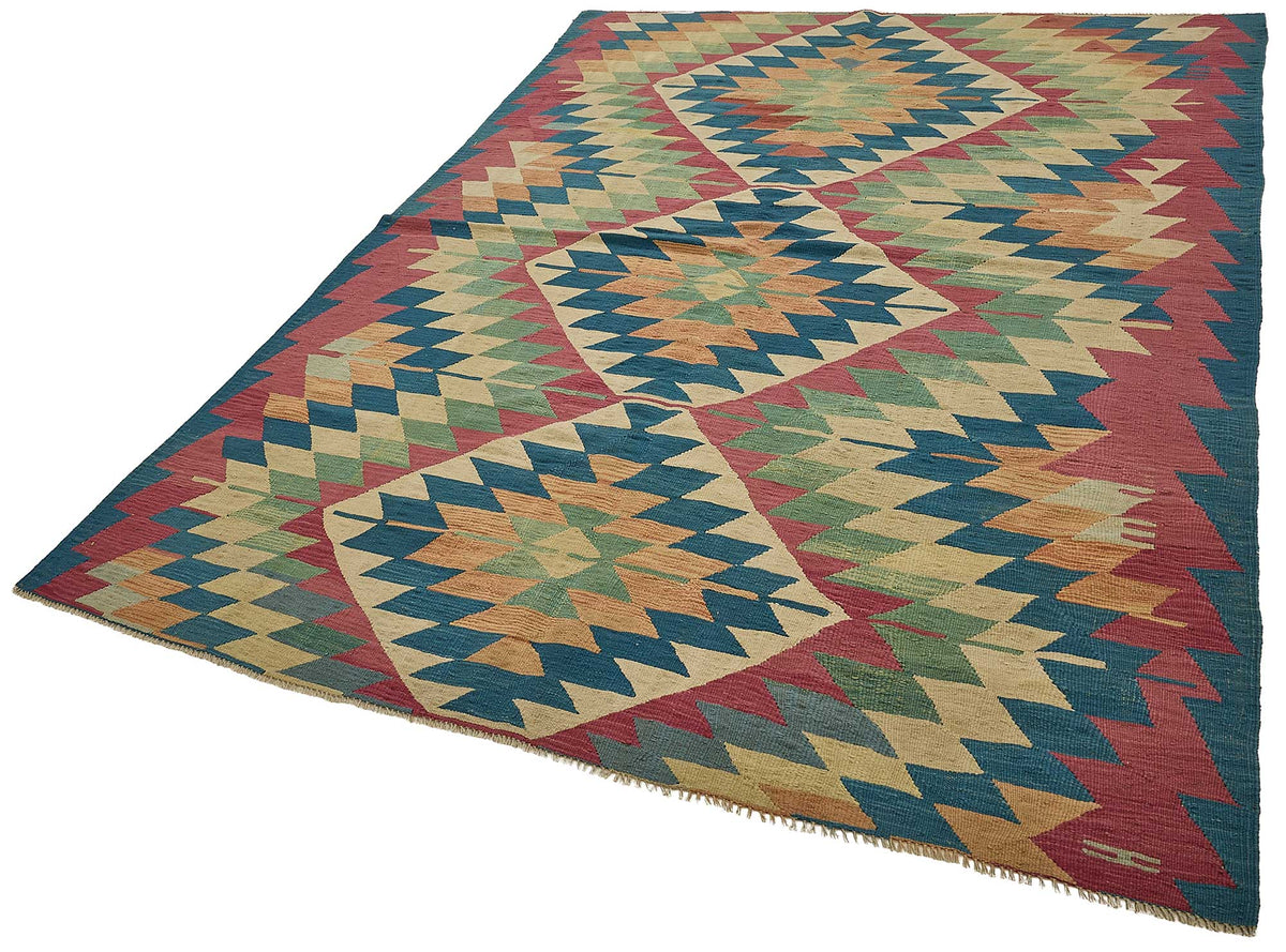 6x9 Handwoven Turkish Kilim Rug - 50698