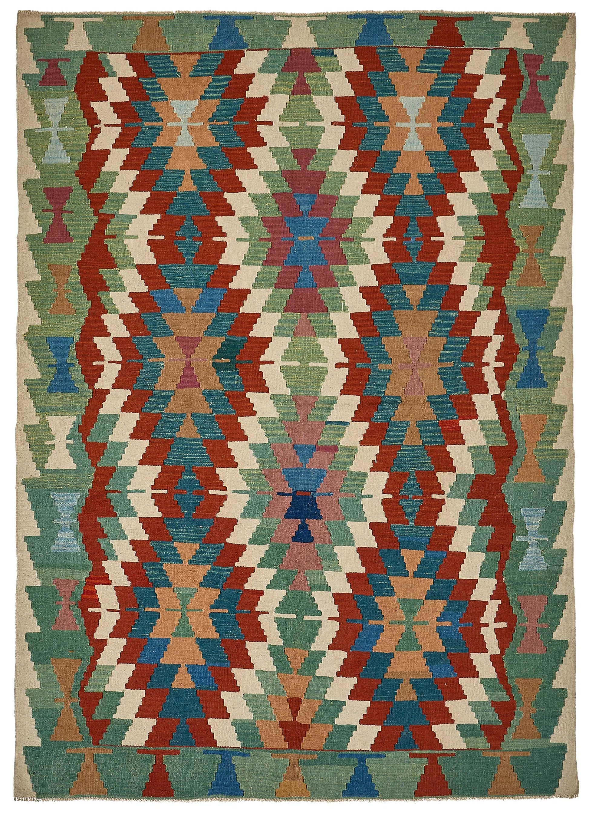 7x9 Handwoven Turkish Kilim Rug - 50699