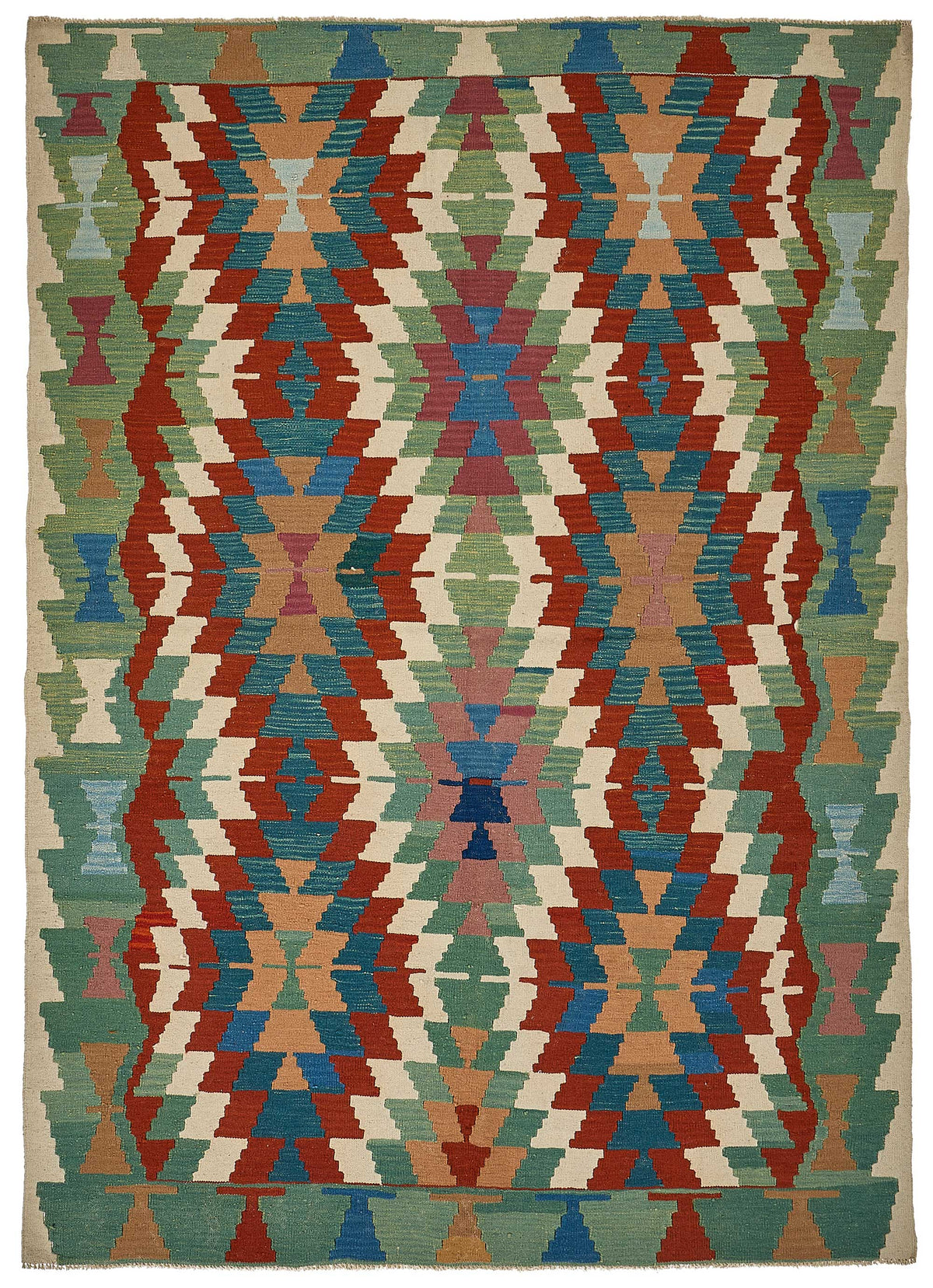 7x9 Handwoven Turkish Kilim Rug - 50699