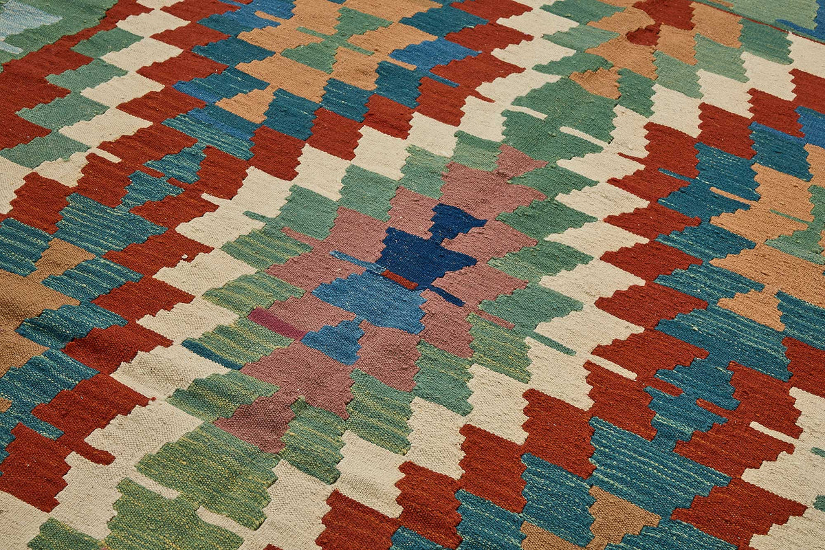 7x9 Handwoven Turkish Kilim Rug - 50699