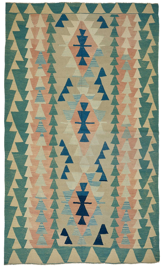 6x10 Handwoven Turkish Kilim Rug - 50701