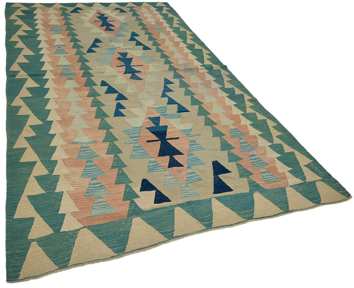 6x10 Handwoven Turkish Kilim Rug - 50701