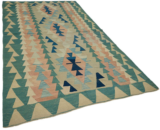 6x10 Handwoven Turkish Kilim Rug - 50701