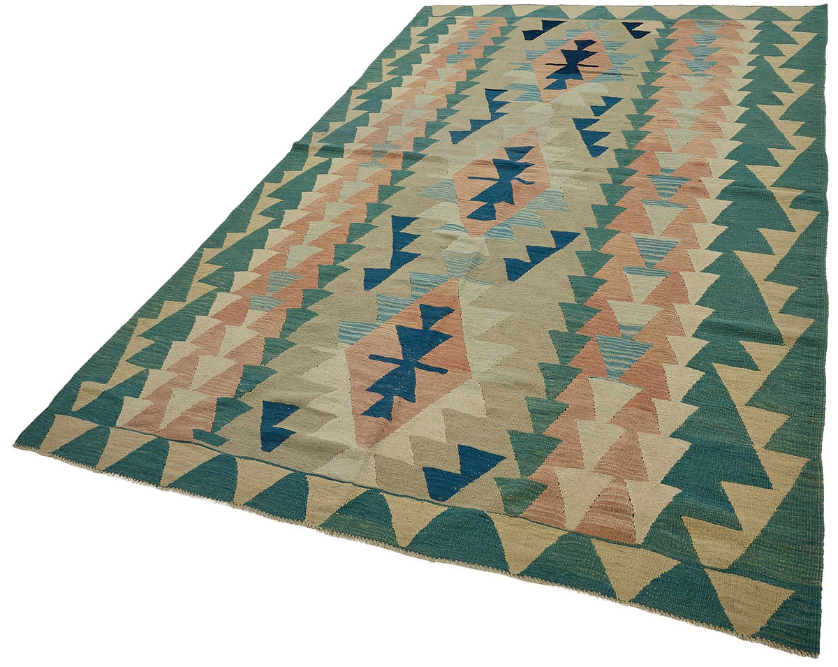 6x10 Handwoven Turkish Kilim Rug - 50701