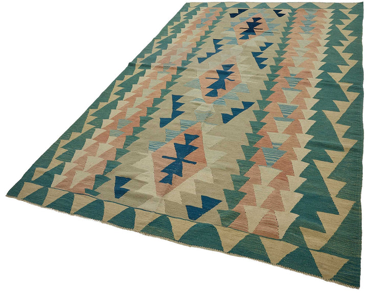6x10 Handwoven Turkish Kilim Rug - 50701