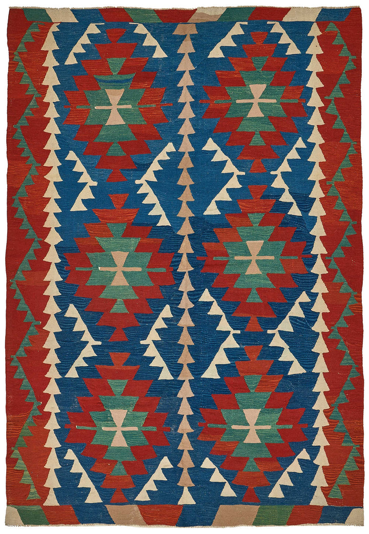 6x9 Handwoven Turkish Kilim Rug - 50702