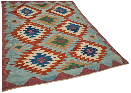 6x8 Handwoven Turkish Kilim Rug - 50703