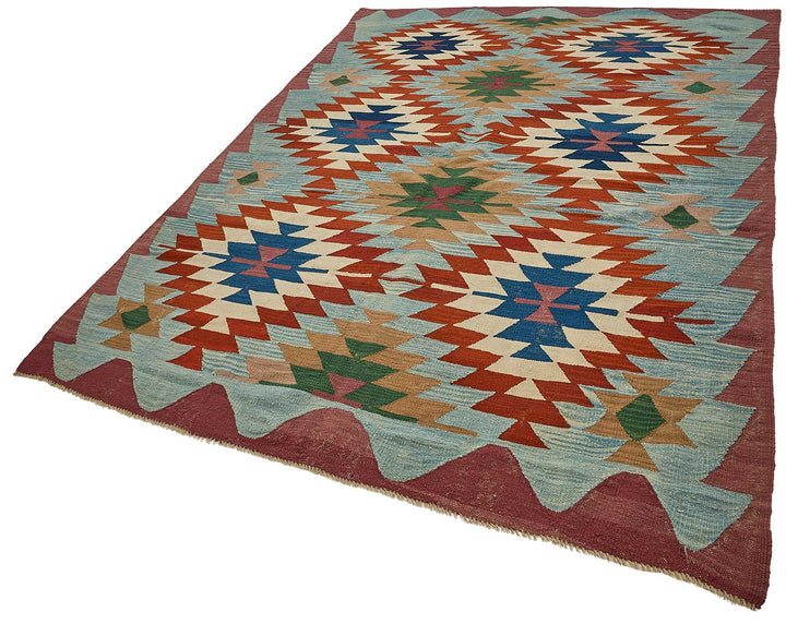 6x8 Handwoven Turkish Kilim Rug - 50703