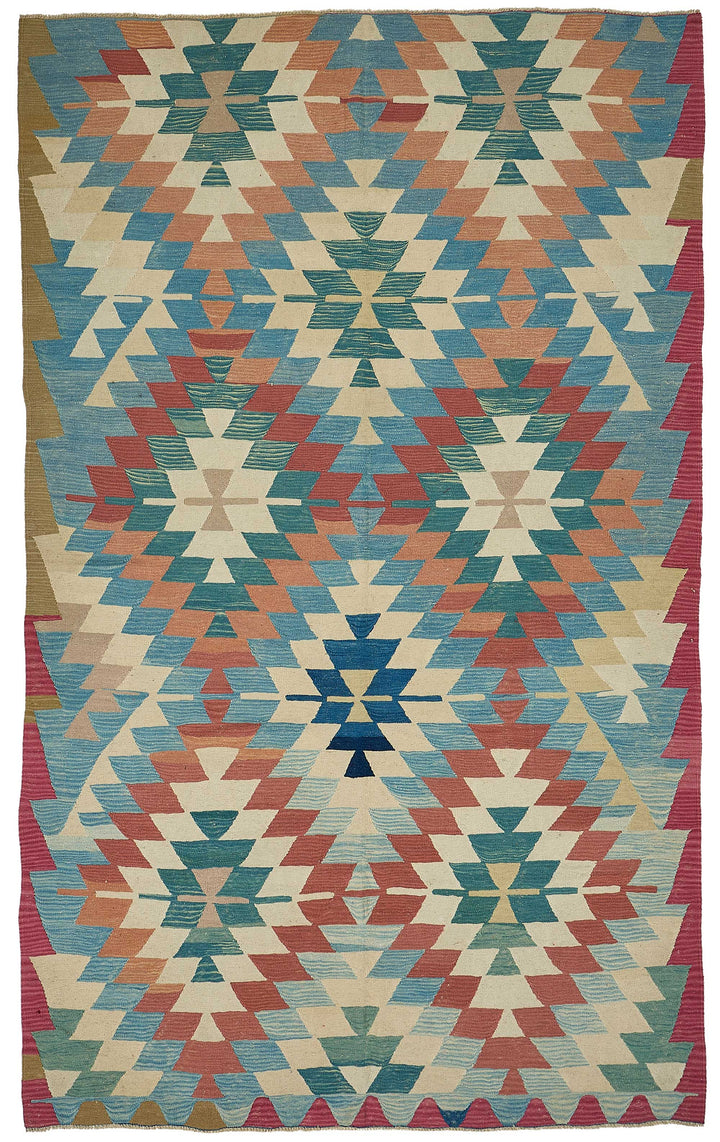 6x10 Handwoven Turkish Kilim Rug - 50704