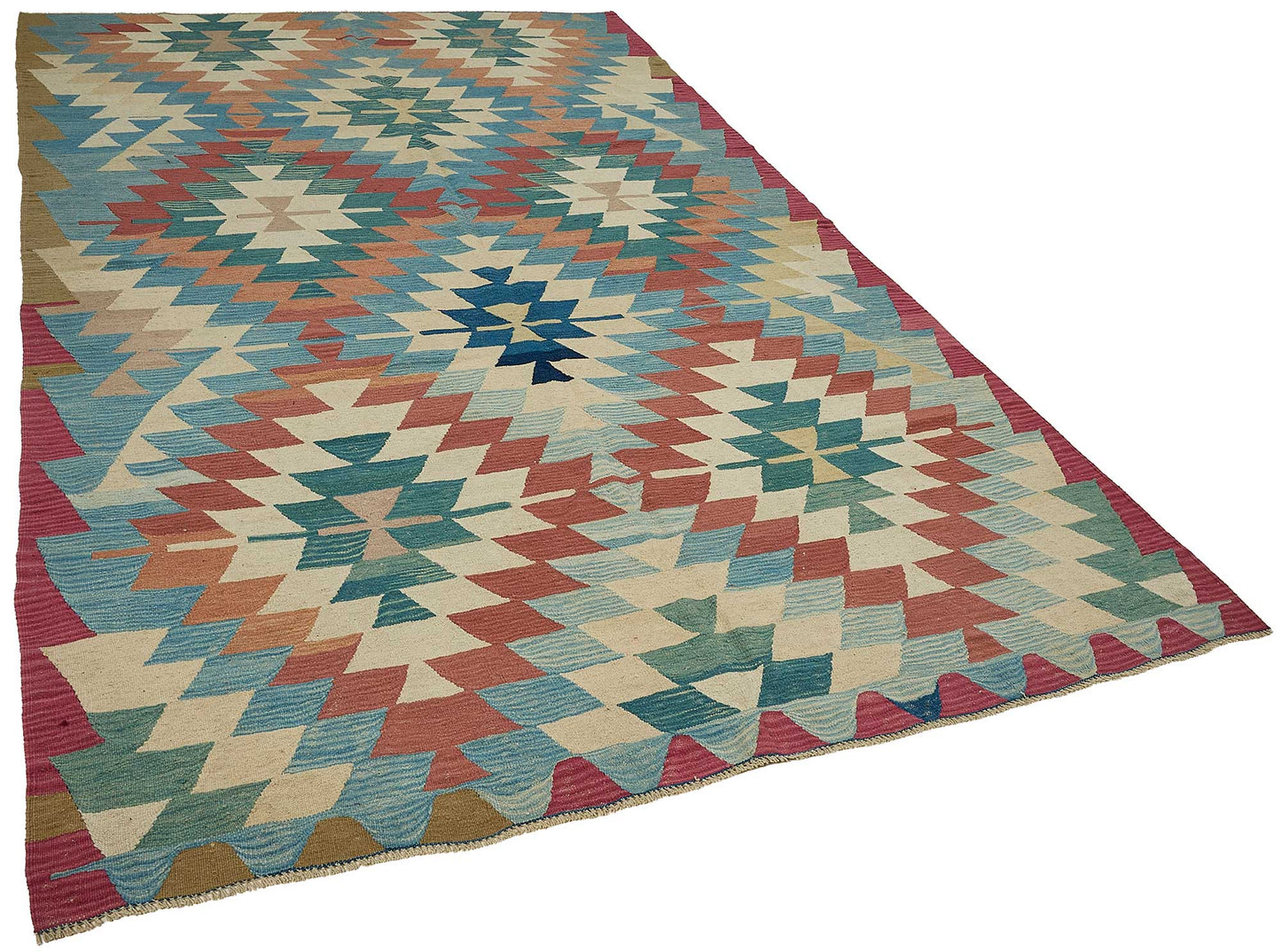6x10 Handwoven Turkish Kilim Rug - 50704