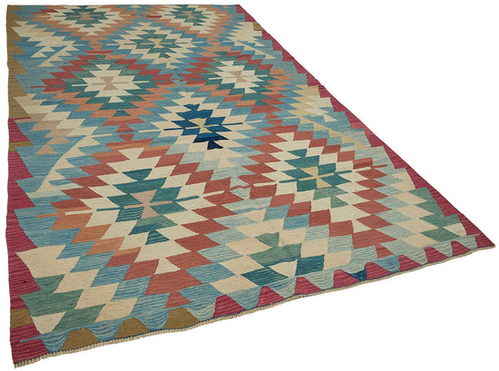 6x10 Handwoven Turkish Kilim Rug - 50704