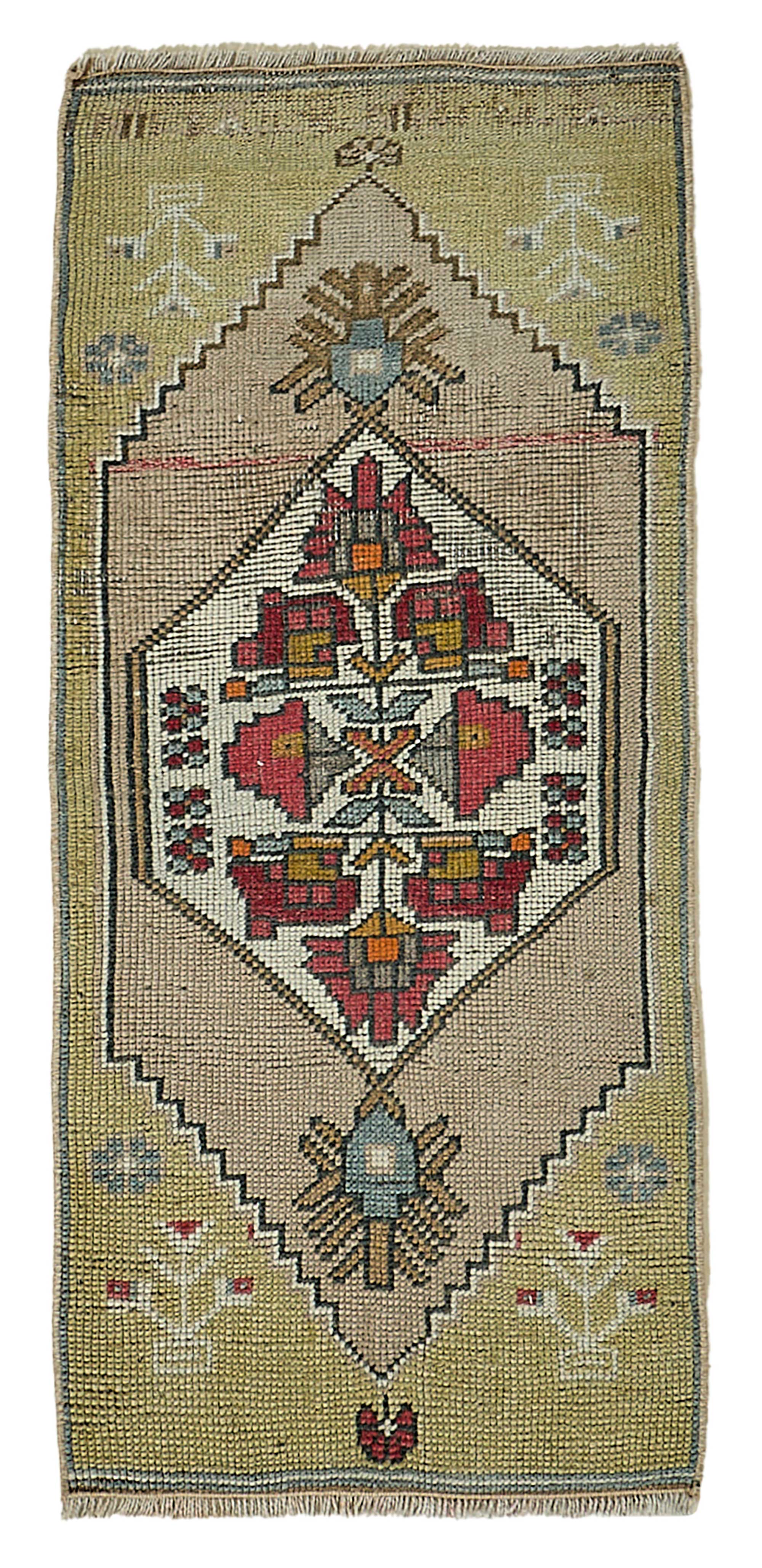 1x3 Vintage Turkish Small Rug – 50710