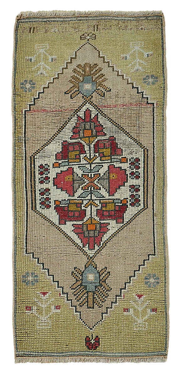 1x3 Vintage Turkish Small Rug – 50710
