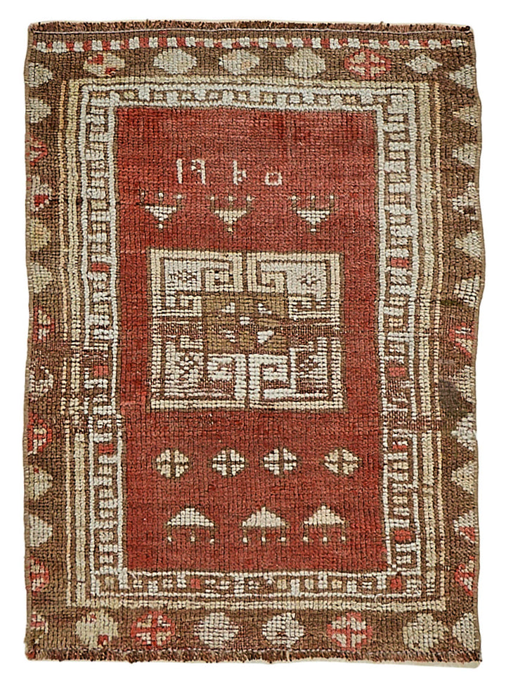 2x2 Vintage Turkish Small Rug – 50720