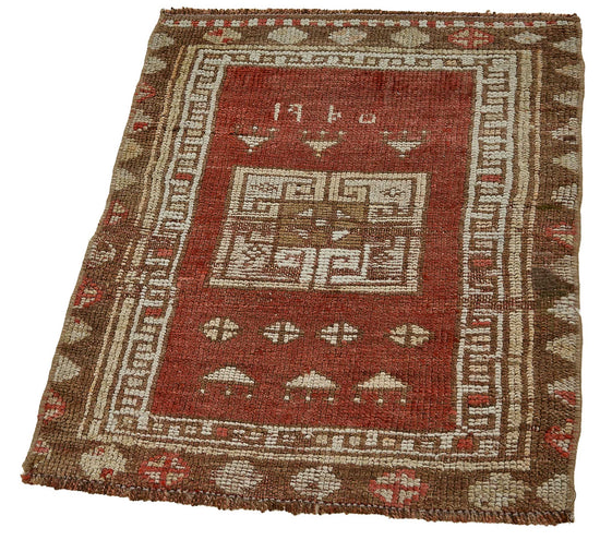 2x2 Vintage Turkish Small Rug – 50720
