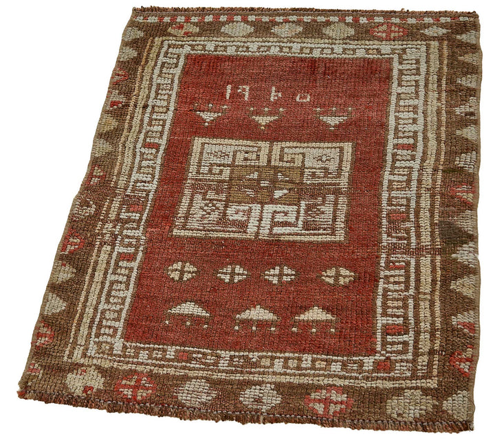 2x2 Vintage Turkish Small Rug – 50720