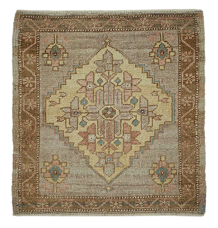 2x2 Vintage Turkish Small Rug – 50732