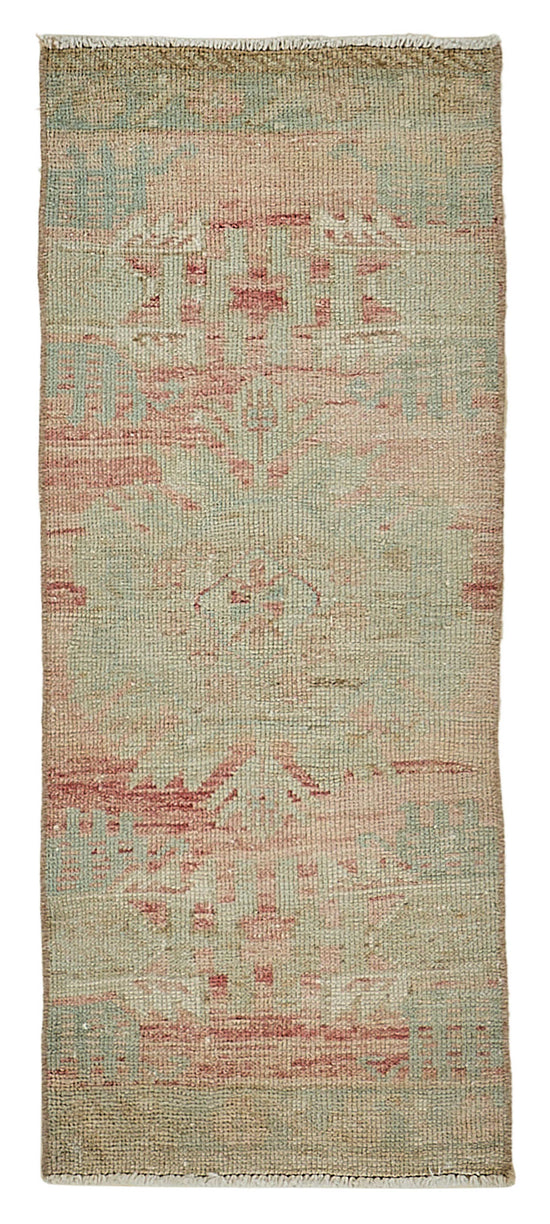 1x3 Vintage Turkish Small Rug – 50737