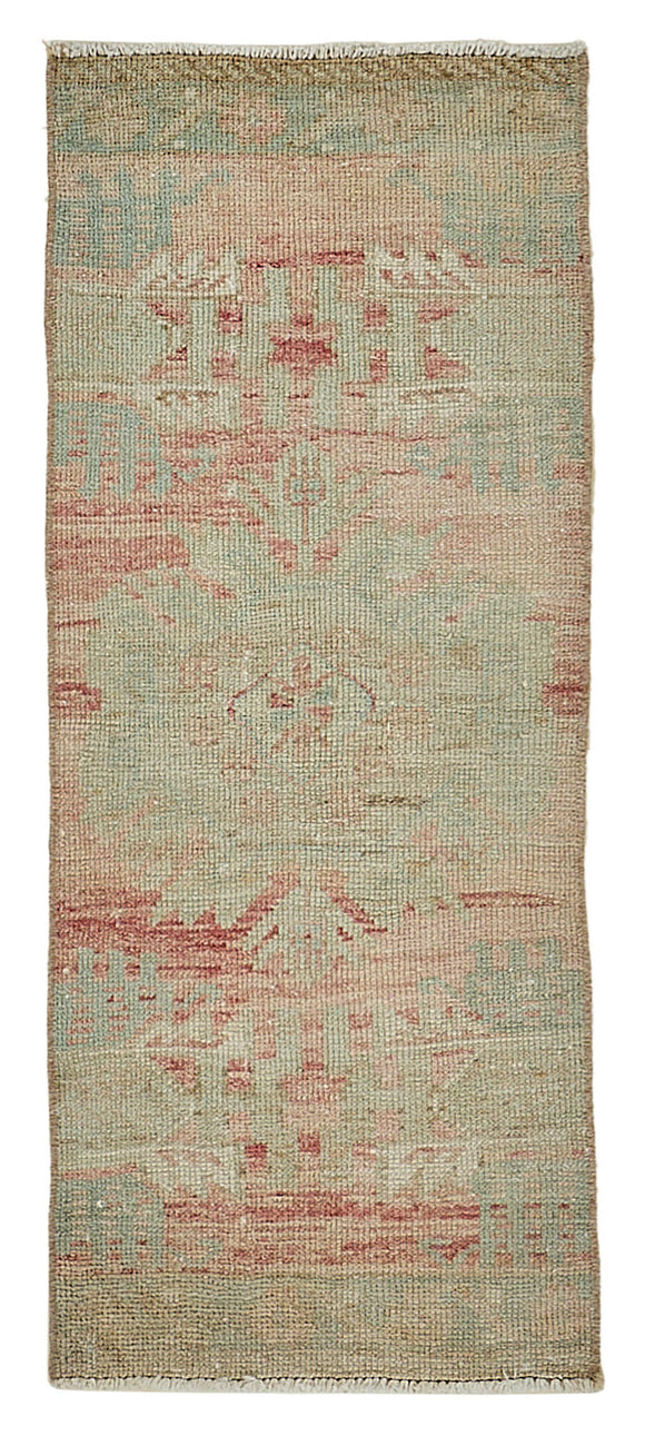 1x3 Vintage Turkish Small Rug – 50737