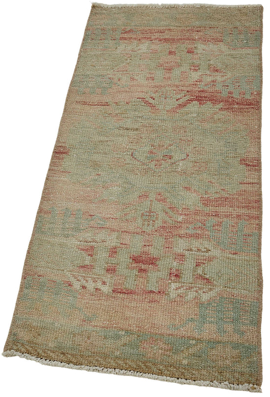 1x3 Vintage Turkish Small Rug – 50737