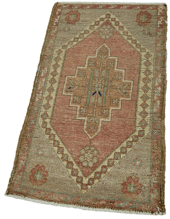 1x3 Vintage Turkish Small Rug – 50740