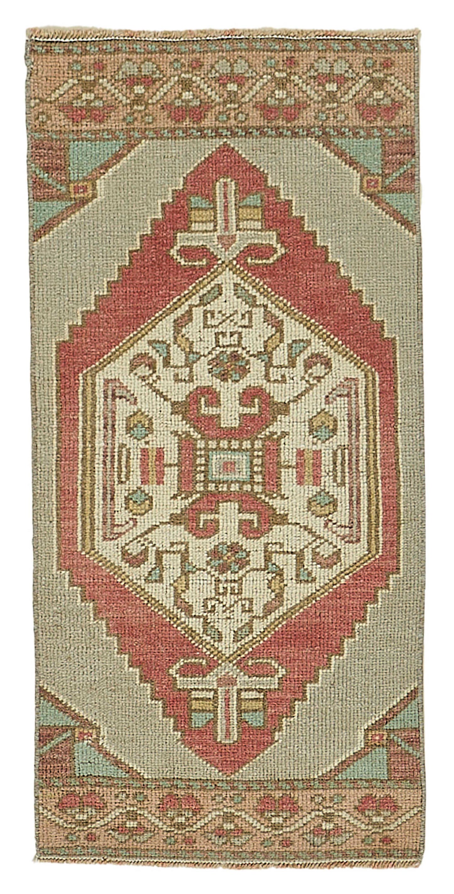1x3 Vintage Turkish Small Rug – 50756
