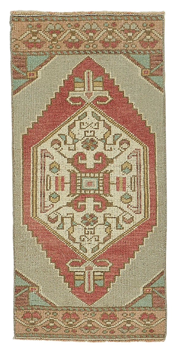 1x3 Vintage Turkish Small Rug – 50756