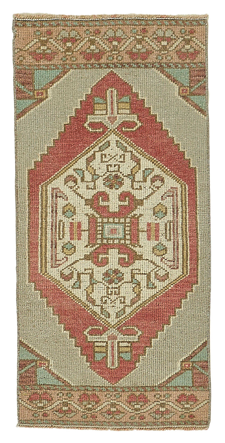 1x3 Vintage Turkish Small Rug – 50756