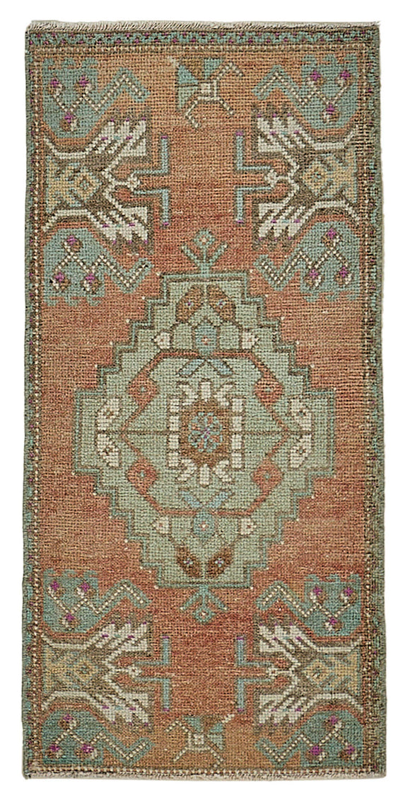 1x3 Vintage Turkish Small Rug – 50764
