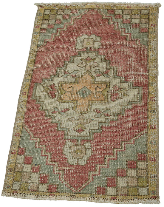 1x3 Vintage Turkish Small Rug – 50774