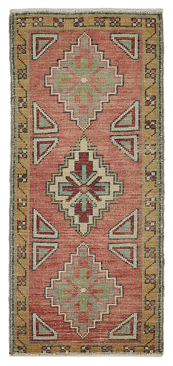 1x3 Vintage Turkish Small Rug – 50776