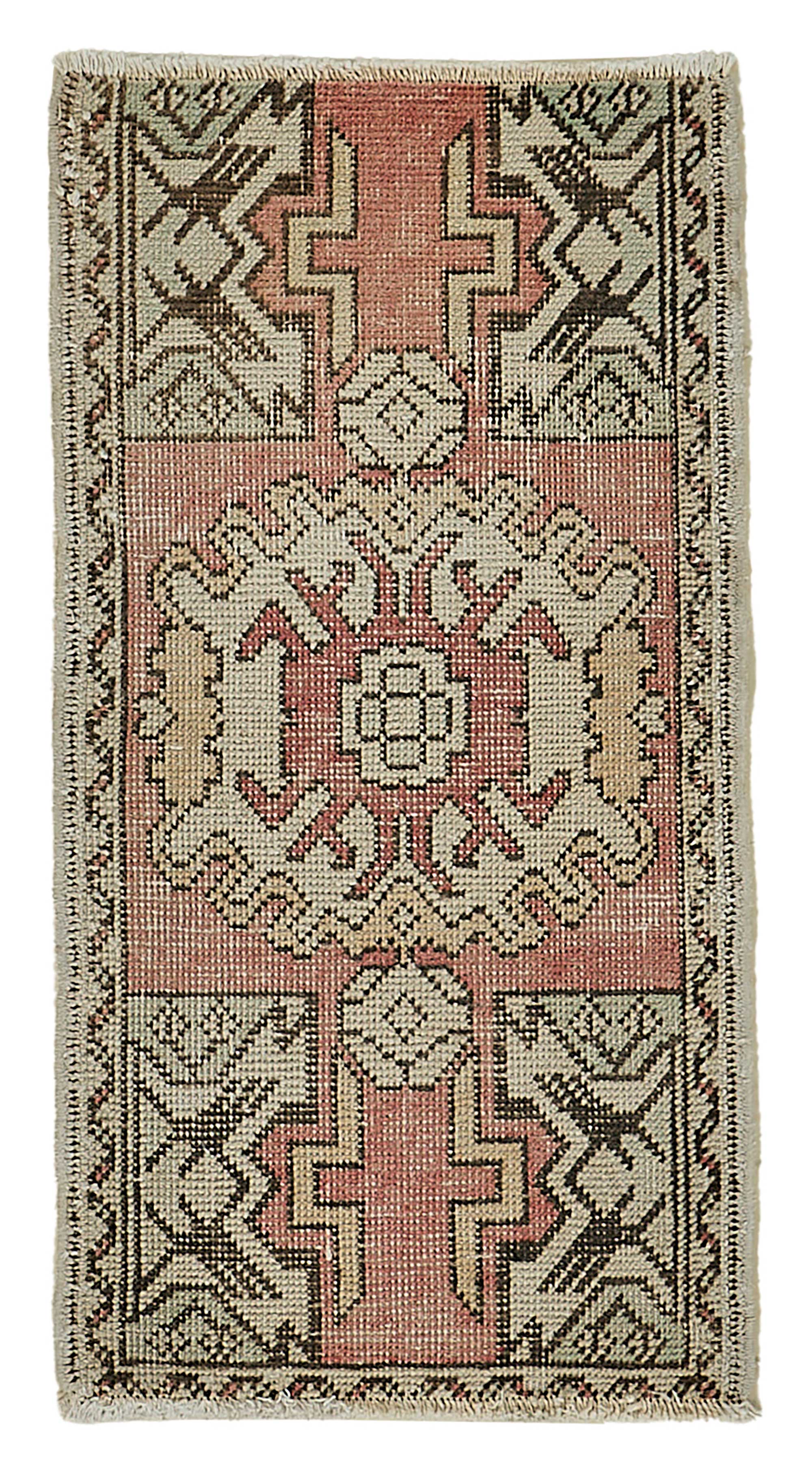 1x3 Vintage Turkish Small Rug – 50777