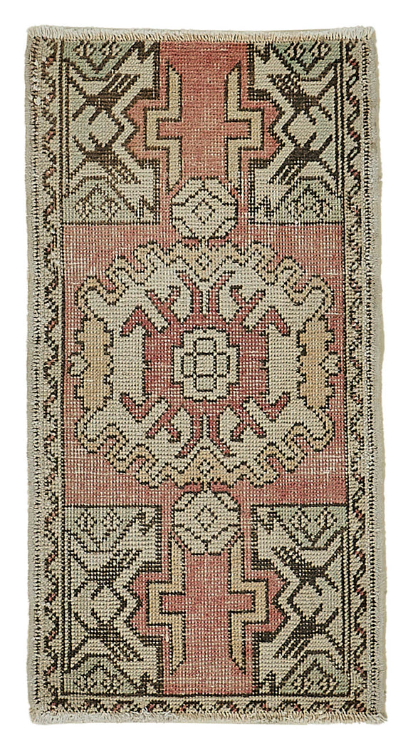 1x3 Vintage Turkish Small Rug – 50777