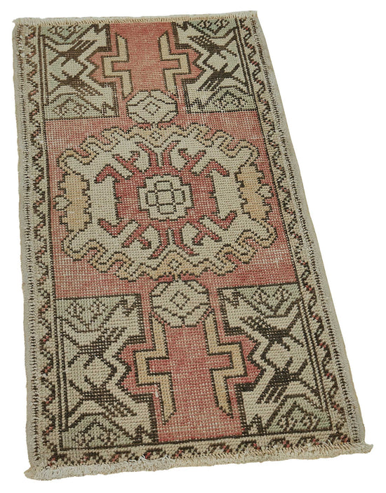 1x3 Vintage Turkish Small Rug – 50777
