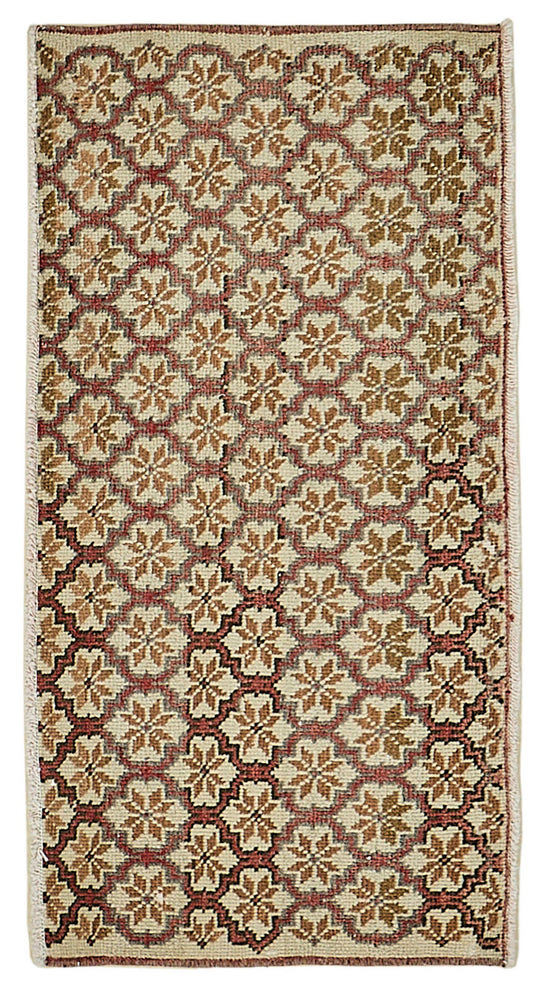1x3 Vintage Turkish Small Rug – 50786