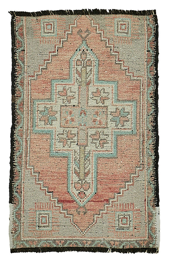 2x2 Vintage Turkish Small Rug – 50792
