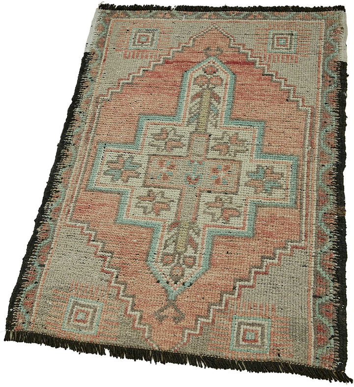 2x2 Vintage Turkish Small Rug – 50792
