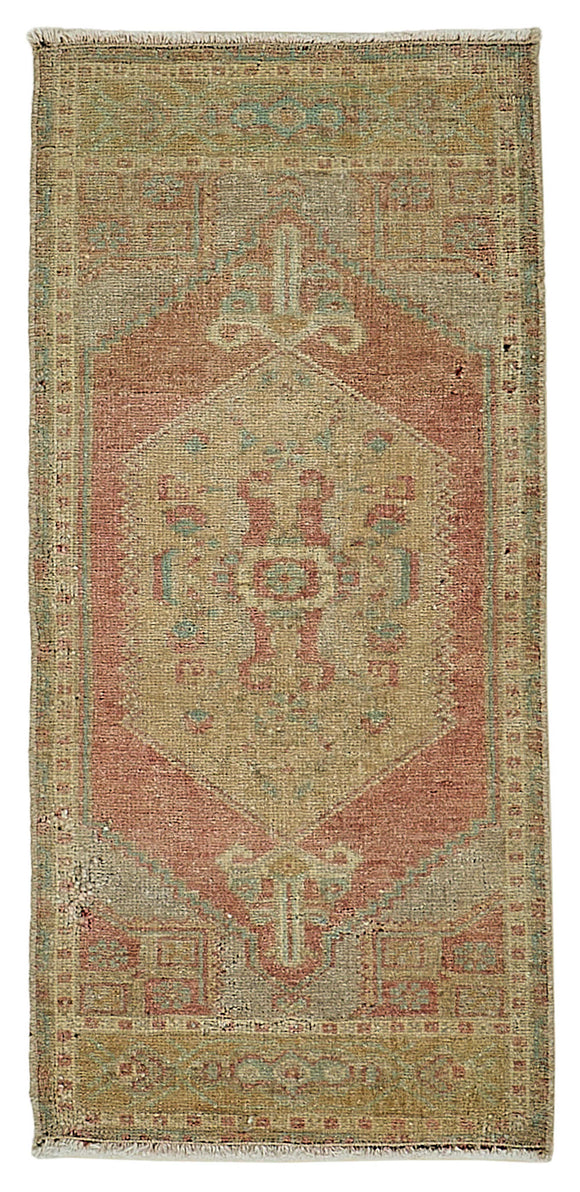 1x3 Vintage Turkish Small Rug – 50797