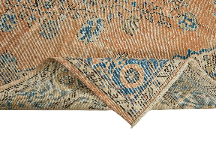 7x10 Hand-Knotted Turkish Vintage Rug - 50803