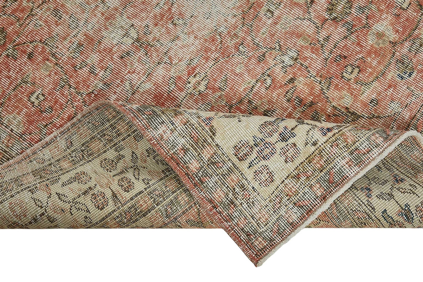 7x10 Hand-Knotted Turkish Vintage Rug - 50804