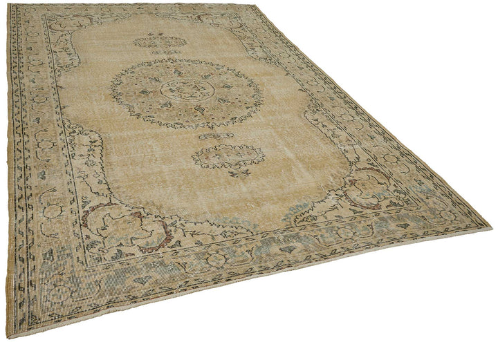 7x10 Hand-Knotted Turkish Vintage Rug - 50805